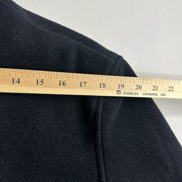 GUESS Coat Jacket Wool Blend Lined Full Zip Pockets Black Mens Size Large Heavy - Picture 10 of 11